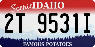 ID license plate 2T9531I