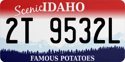 ID license plate 2T9532L