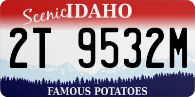 ID license plate 2T9532M