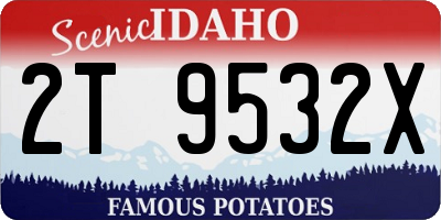 ID license plate 2T9532X