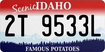 ID license plate 2T9533L