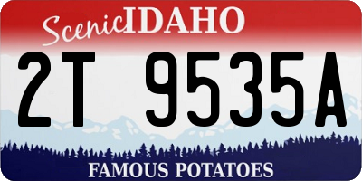ID license plate 2T9535A