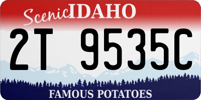 ID license plate 2T9535C