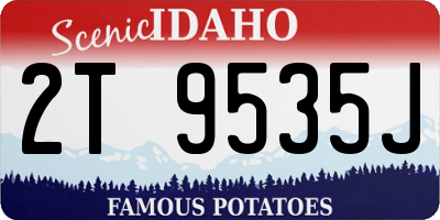ID license plate 2T9535J