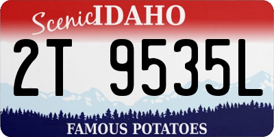 ID license plate 2T9535L