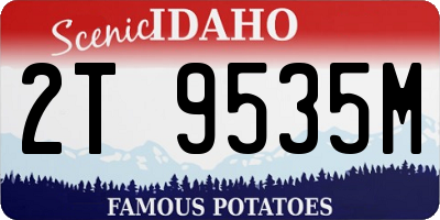ID license plate 2T9535M