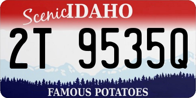 ID license plate 2T9535Q