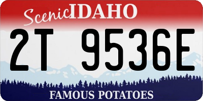 ID license plate 2T9536E