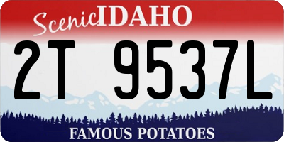 ID license plate 2T9537L