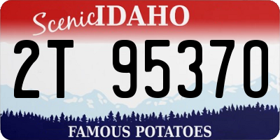 ID license plate 2T9537O