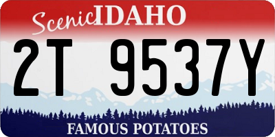 ID license plate 2T9537Y