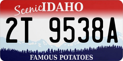 ID license plate 2T9538A