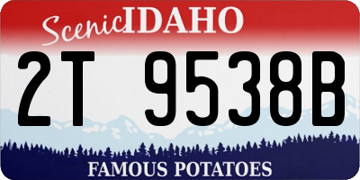 ID license plate 2T9538B