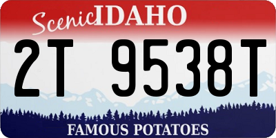 ID license plate 2T9538T
