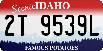 ID license plate 2T9539L