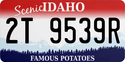 ID license plate 2T9539R