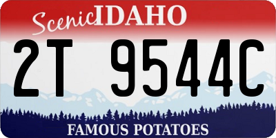 ID license plate 2T9544C