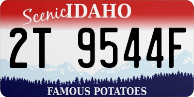 ID license plate 2T9544F