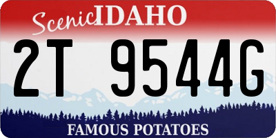 ID license plate 2T9544G