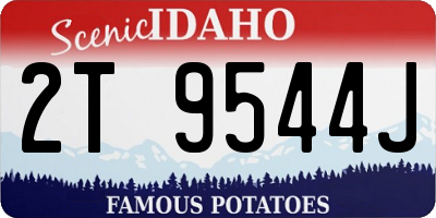 ID license plate 2T9544J