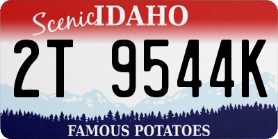 ID license plate 2T9544K