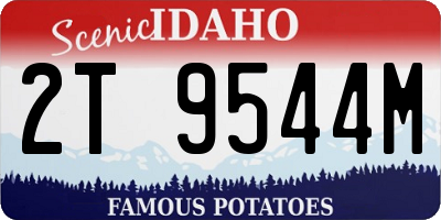 ID license plate 2T9544M