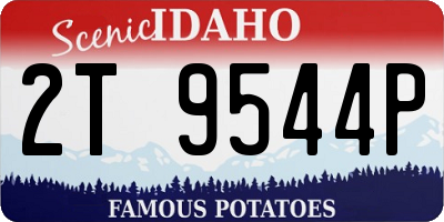 ID license plate 2T9544P