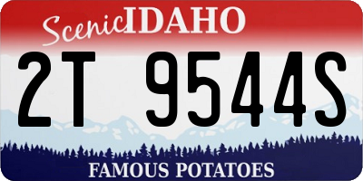 ID license plate 2T9544S