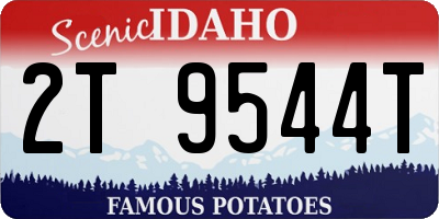 ID license plate 2T9544T