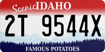ID license plate 2T9544X