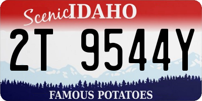 ID license plate 2T9544Y