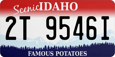 ID license plate 2T9546I