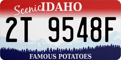 ID license plate 2T9548F