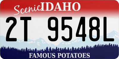 ID license plate 2T9548L
