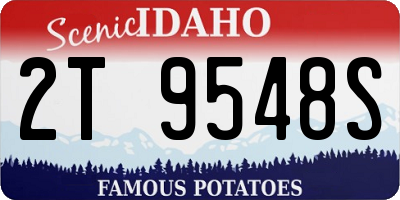ID license plate 2T9548S