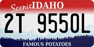 ID license plate 2T9550L