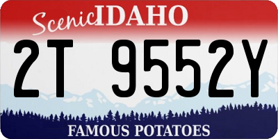 ID license plate 2T9552Y