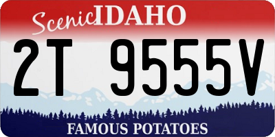 ID license plate 2T9555V