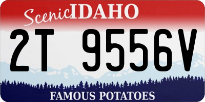 ID license plate 2T9556V