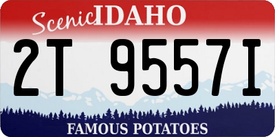 ID license plate 2T9557I