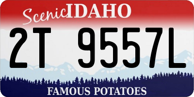 ID license plate 2T9557L