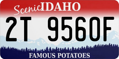 ID license plate 2T9560F