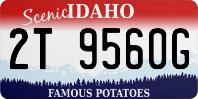 ID license plate 2T9560G