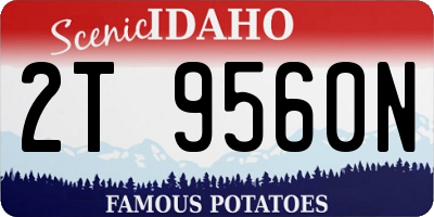 ID license plate 2T9560N