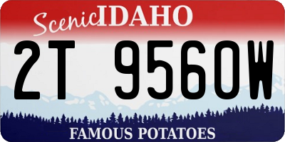ID license plate 2T9560W