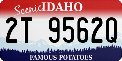 ID license plate 2T9562Q