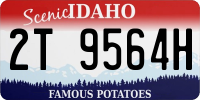 ID license plate 2T9564H