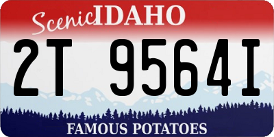 ID license plate 2T9564I