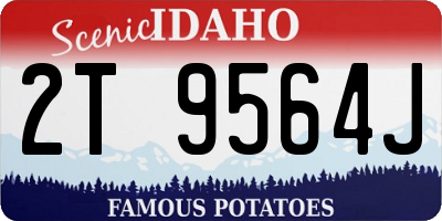 ID license plate 2T9564J