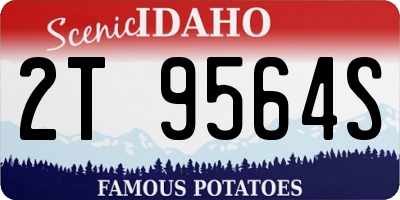 ID license plate 2T9564S